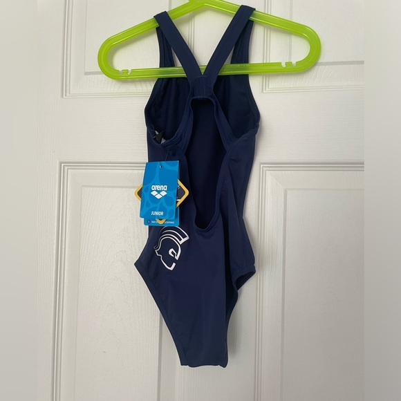 Halifax Trojan Aquatic Club Teamwear- Youth Girls Arena Solid Swim Pro Jr L - Picture 2 of 2